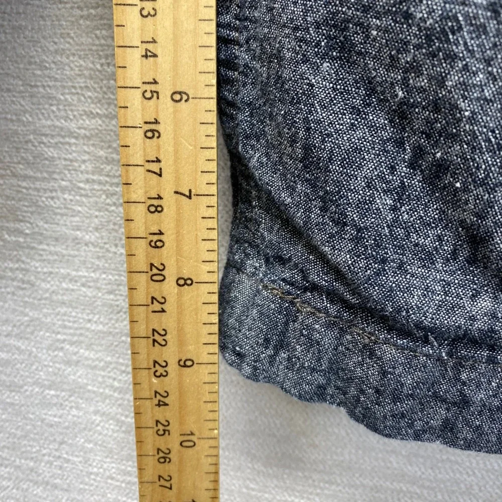 Levis Mens 40 Blue Heathered Grey Linen‎ Cotton Blend Flat Front Shorts Bermuda
